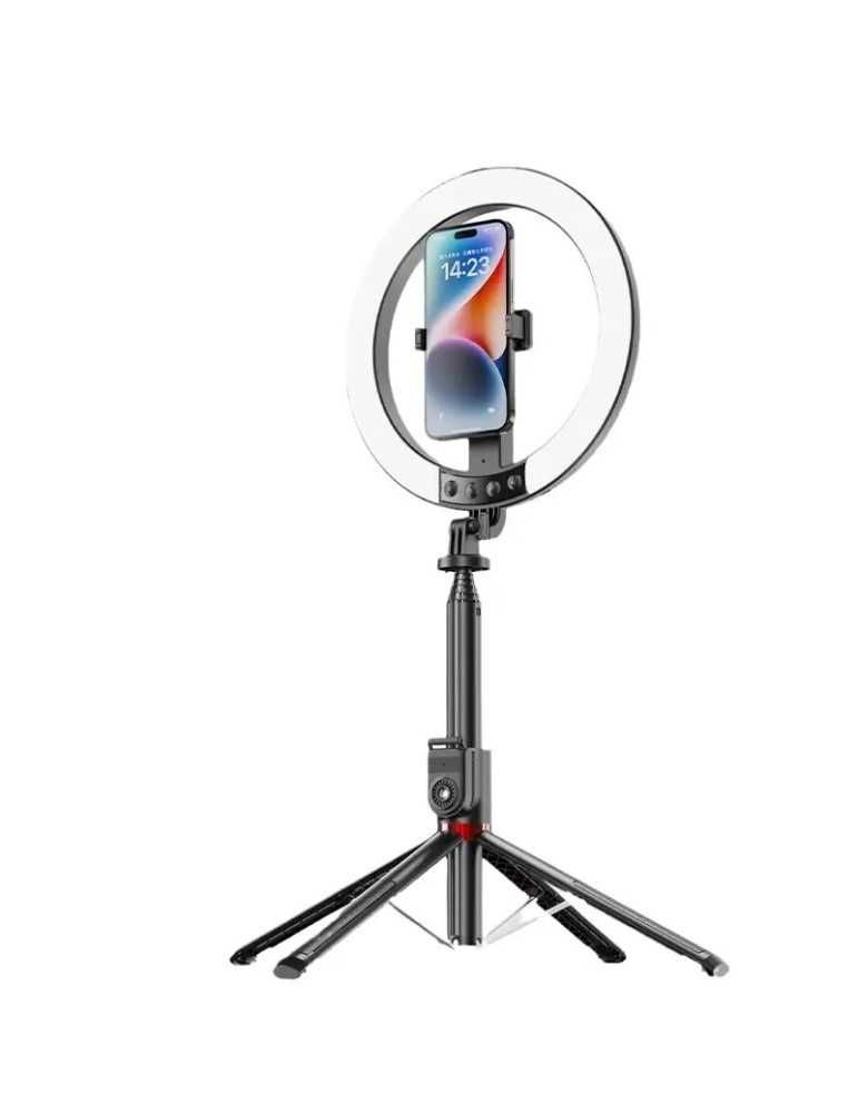 LED ринг лампа, статив, селфи стик,  монопод, 10", Bluetooth shutter