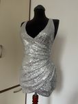 Silver / glitter парти рокля