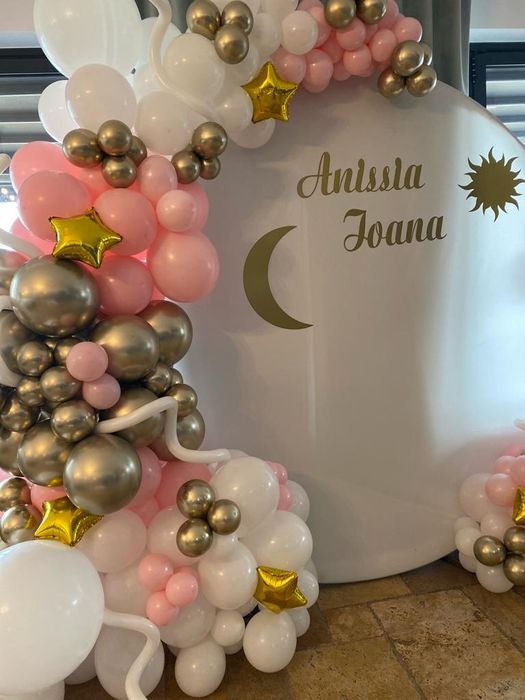 Baloane cu heliu, Photo corner, arcada baloane, gender reveal, cifre,