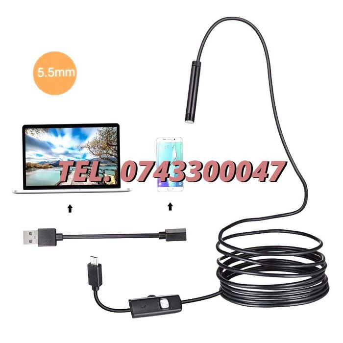 Endoscop Camera Flexibila Ip67 Waterproof Boroscop Camera Inspectie