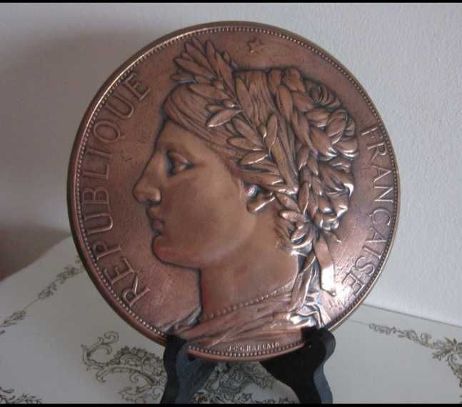 cadou rar Paris J.C.Chaplain  Franta Art Nouveau bronz