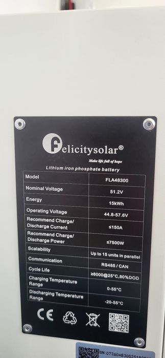 Acumulator felicity 15 kw