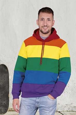 Hanorac RAINBOW cu gluga, casual