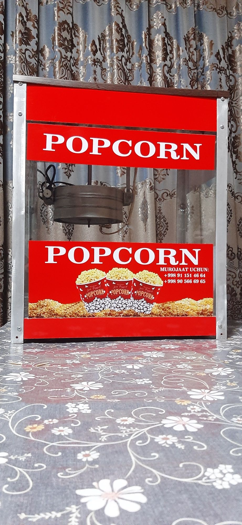 Поп корн (popcorn) апарат янги.