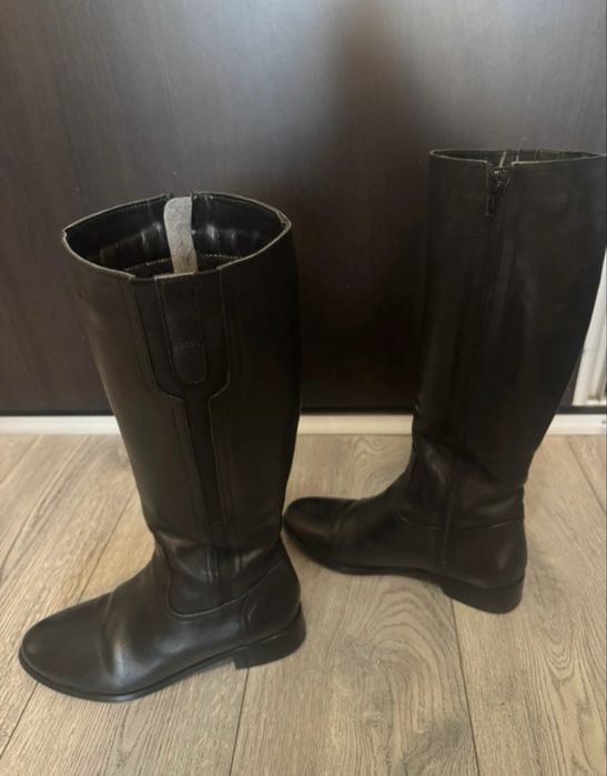 Cizme negre piele naturala