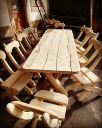Masa rustica de 12 persoane (3 metri)lemn masiv (**Casa Padurarului**)