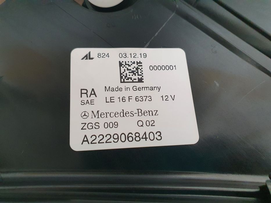 Far dreapta led Mercedes S Class W222 FL dupa 2017 cod A2229068403 NOU