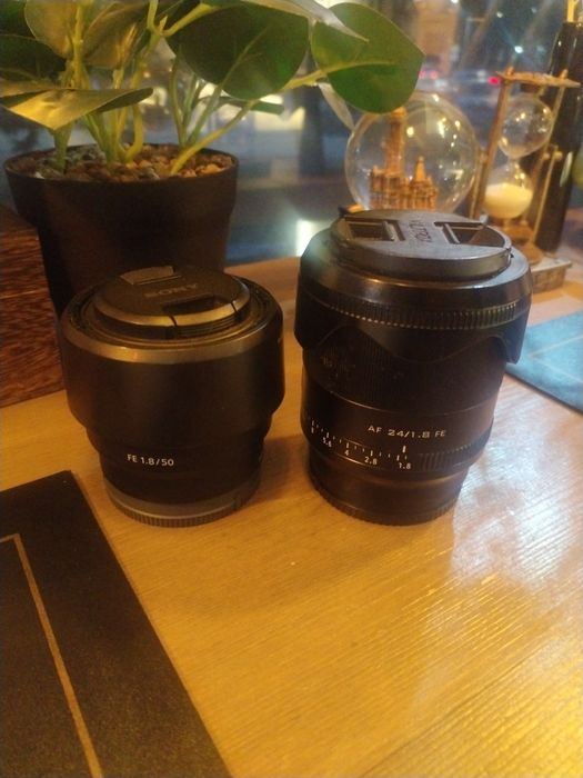 Срочно продам комплект объективом Sony 50 mm и viltrox 24 mm