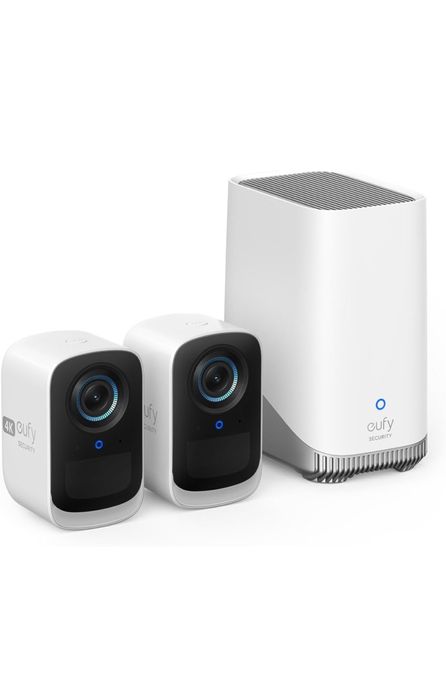 Kit supraveghere video Eufy S300(eufy cam 3c) 2 camere si spatiu stoca