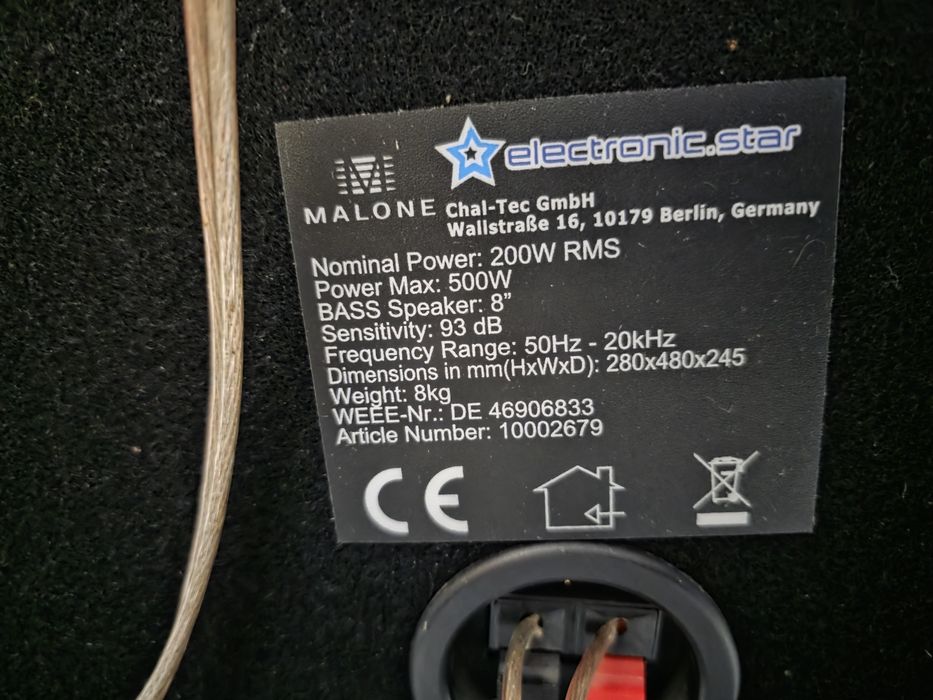 Stație Skytronic si boxe malone