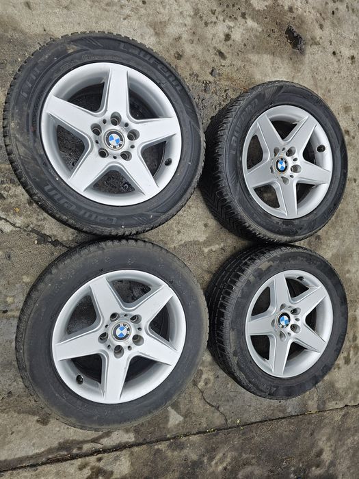 Jante 5x120 cu anvelope 225/55R16 M+S ET 18