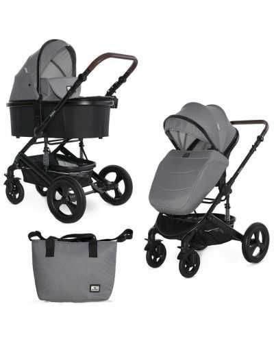 Бебешка количка Lorelli - Boston Dolphin Grey 2 in 1