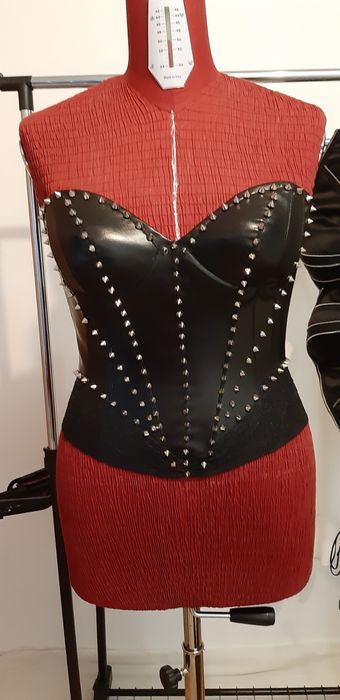 Corset ska punk,gothic,piele ecologica