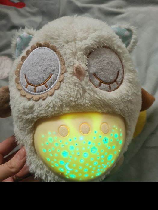 Музикален бухал с проектор за сладки сънища