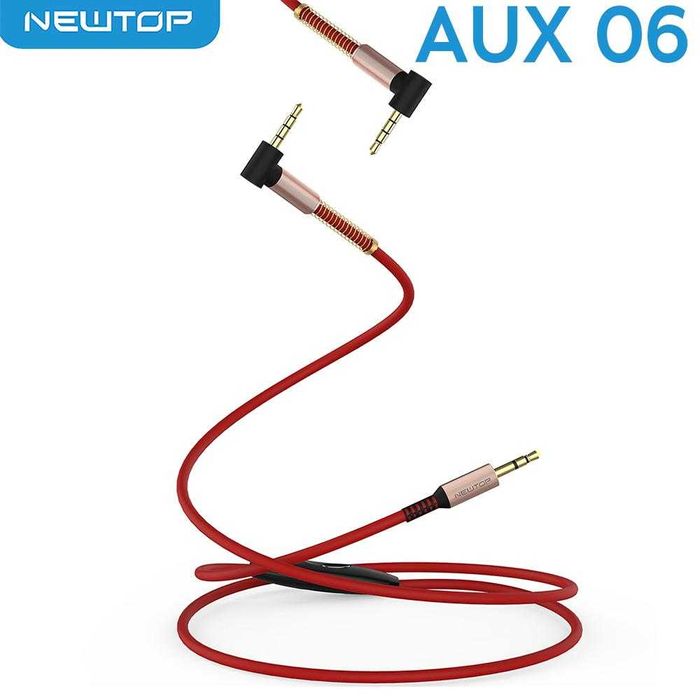 Cablu NEWTOP pure audio AUX06 100cm aux jack 3.5mm microfon integrat