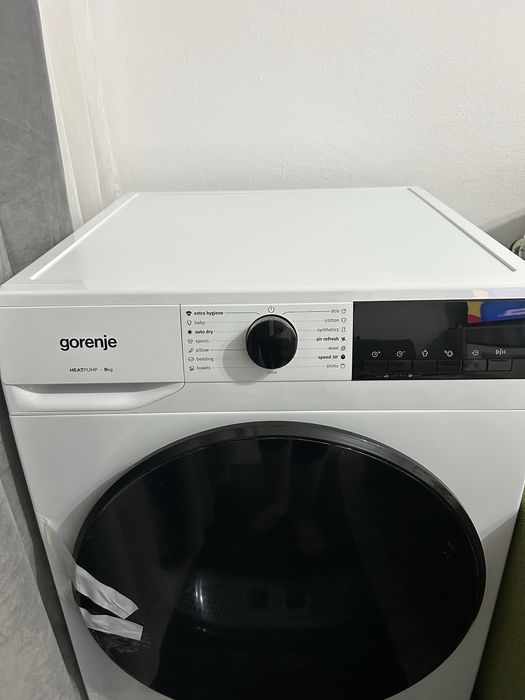 Uscator de rufe GORENJE DHNA92, pompa de caldura, 9kg, 15 programe