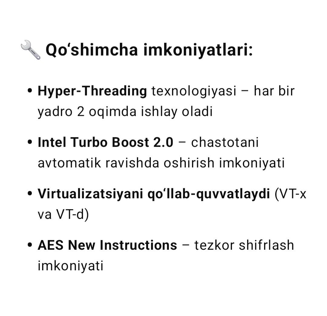 Keys Intel Core  i7