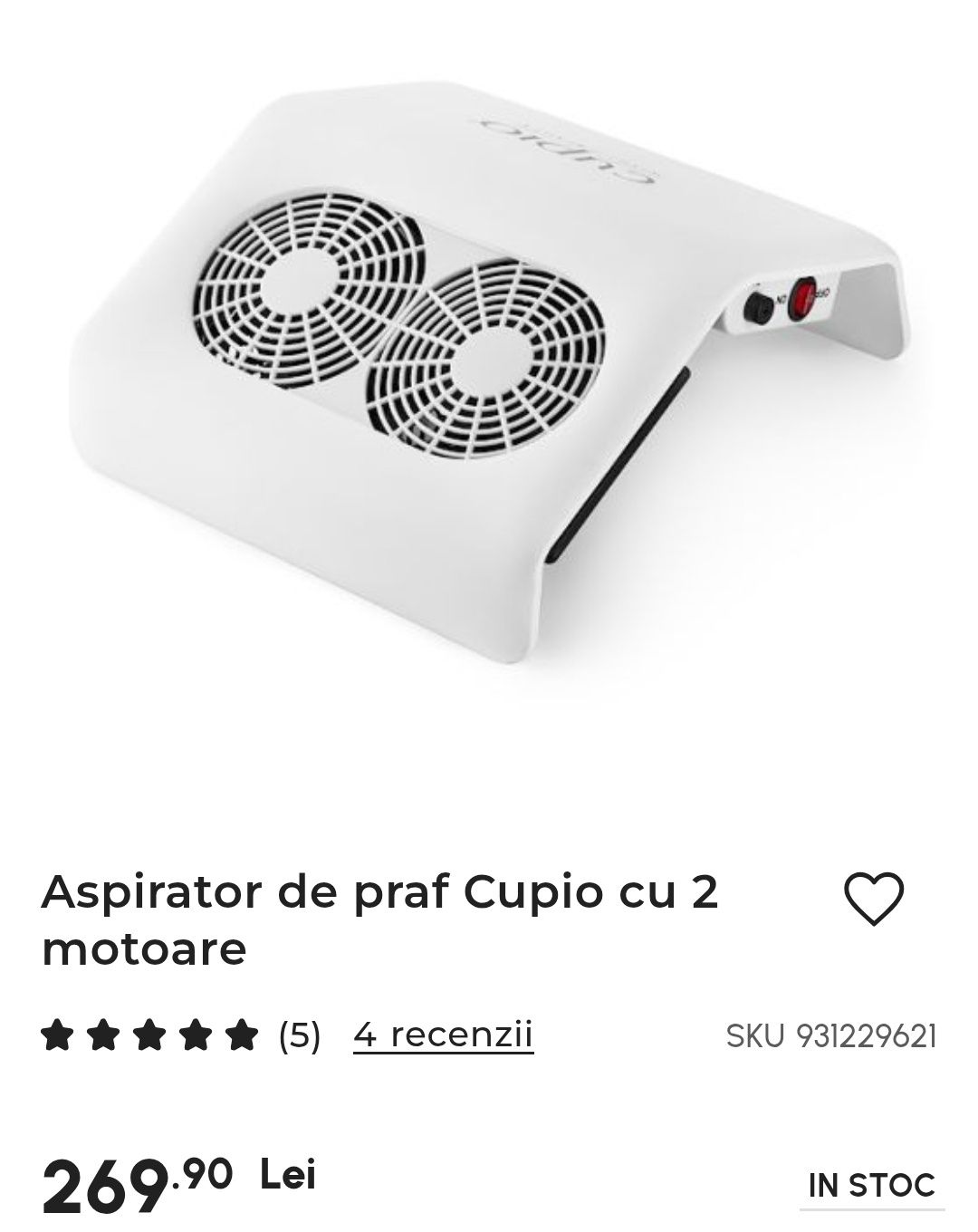 Vând aspirator unghii CUPIO
