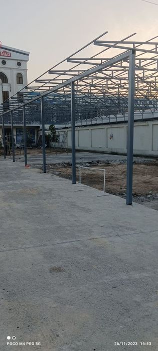 Том навес парник кантинер профилдан тез ва кулай хамёнбоп