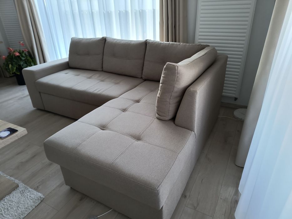 Colțar stânga stofă extensibil