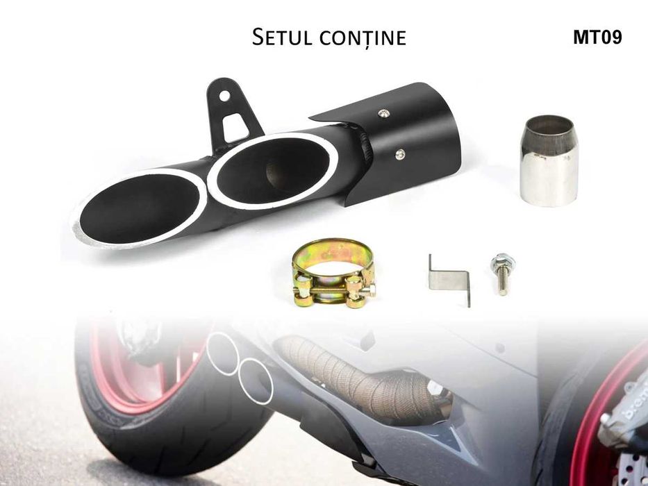 Tobă sport de înaltă calitate pentru motocicletă AKRAPOVIC