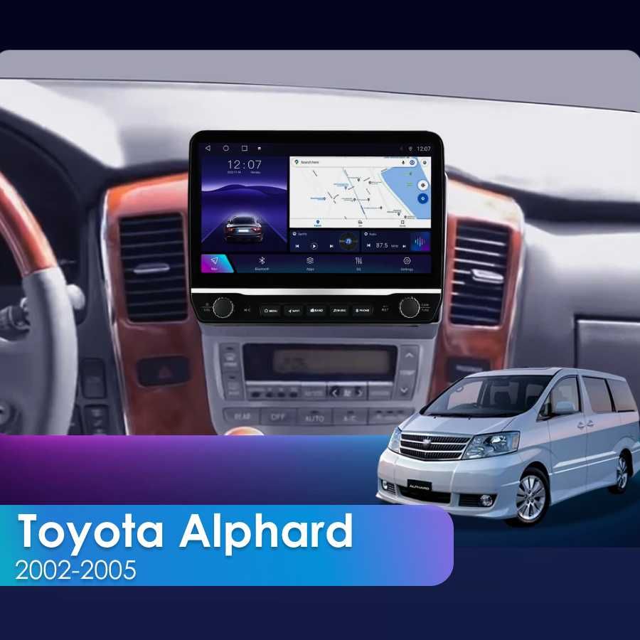 Toyota Alphard 2003 андроид автомагнитола с кнопкой