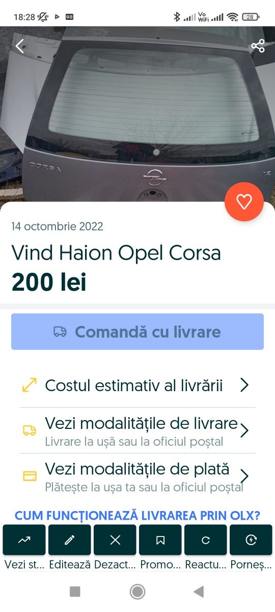 Vind Haion Opel Corsa