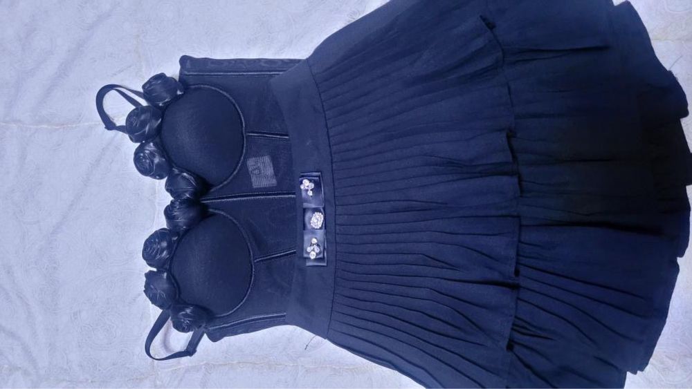 Комплект черно бюстие