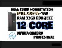 12 Нишки/Xeon E5 1660/32GB RAM/240GB SSD/Quadro K600/Precision T5300