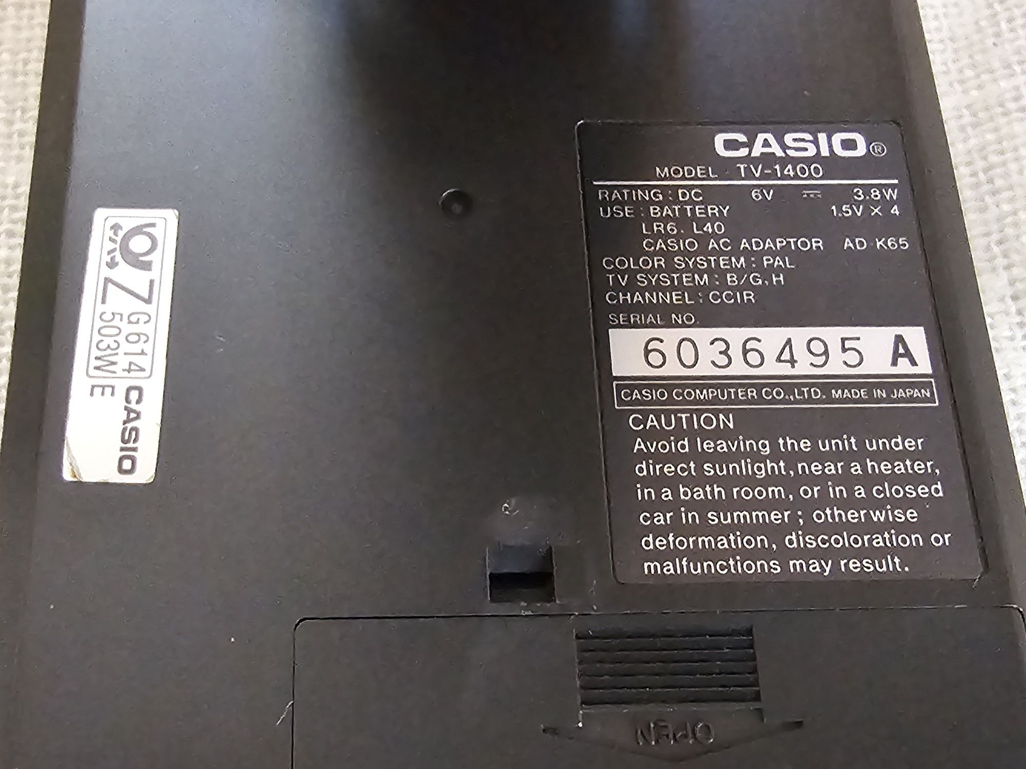 Casio TV-1400 джобен телевизор