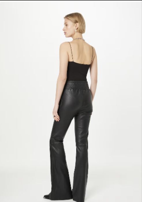 Кожен панталон ватиран