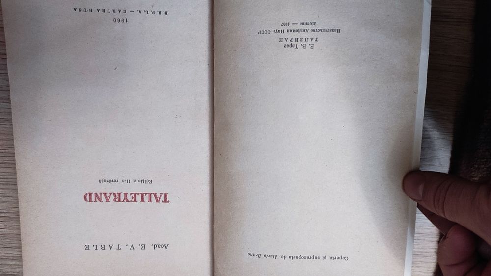 Carte "Talleyrand" (E. Tarle)