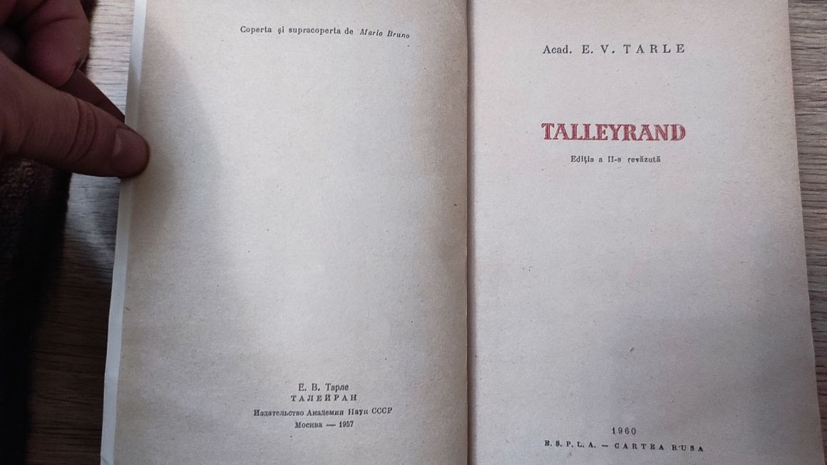 Carte "Talleyrand" (E. Tarle)