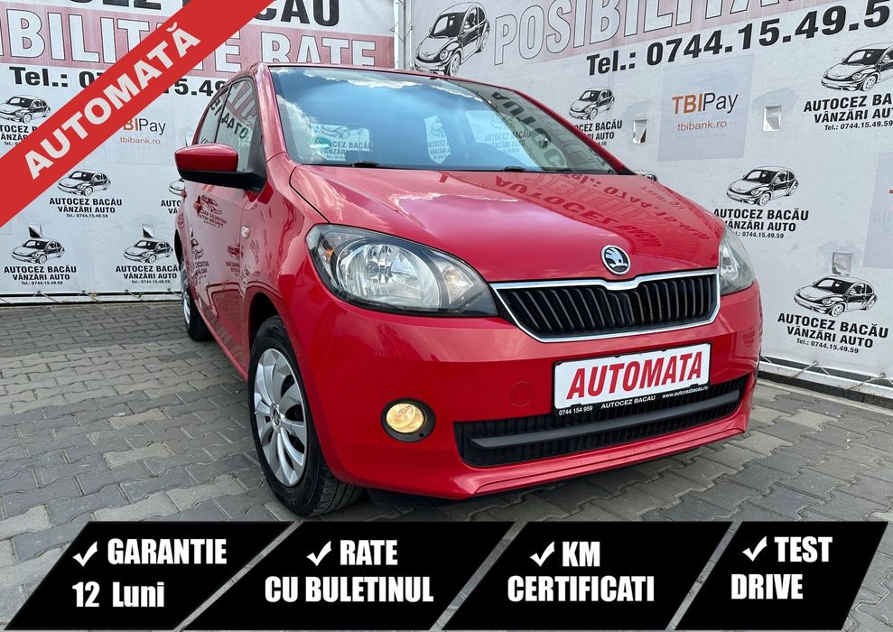Skoda Citigo 2016 AUTOMATĂ Benzină 1.0 Mpi Euro6 GARANȚIE / RATE