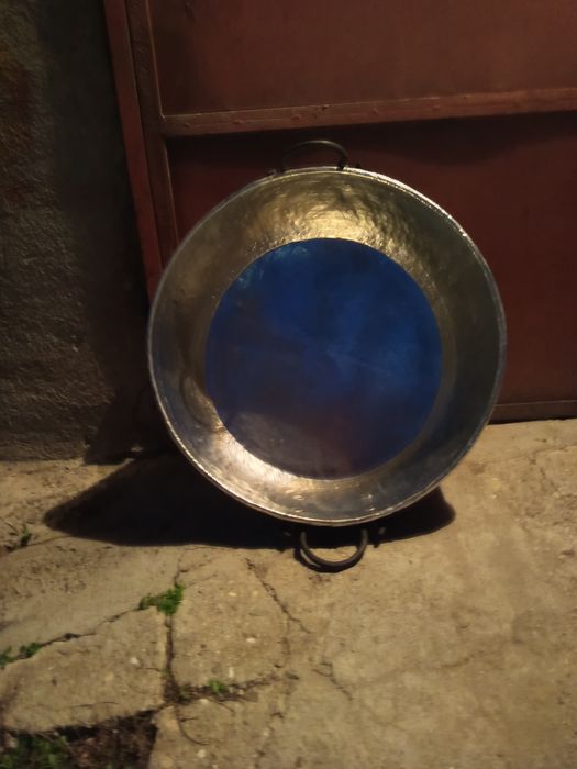 БАКЪРЕНА ТАВА за лютеница и курбан и лятна манджа антична запазена тав