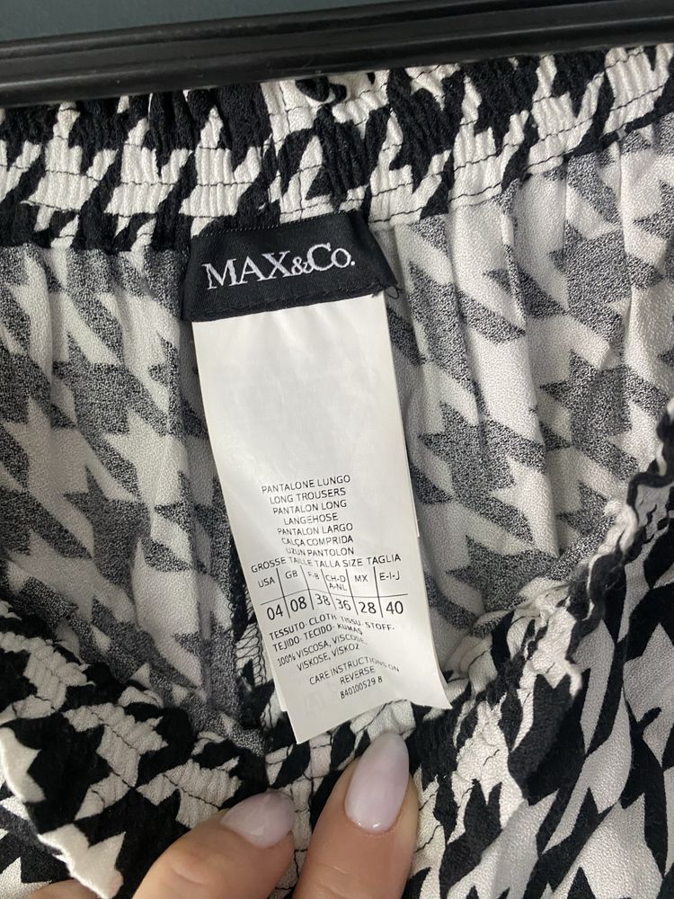 Дамски панталон от фина материя с широки крачоли Max&Co