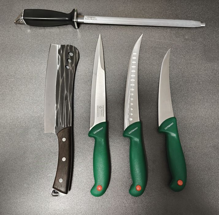 SET Cutite Macelarie 5 piese Germany Green