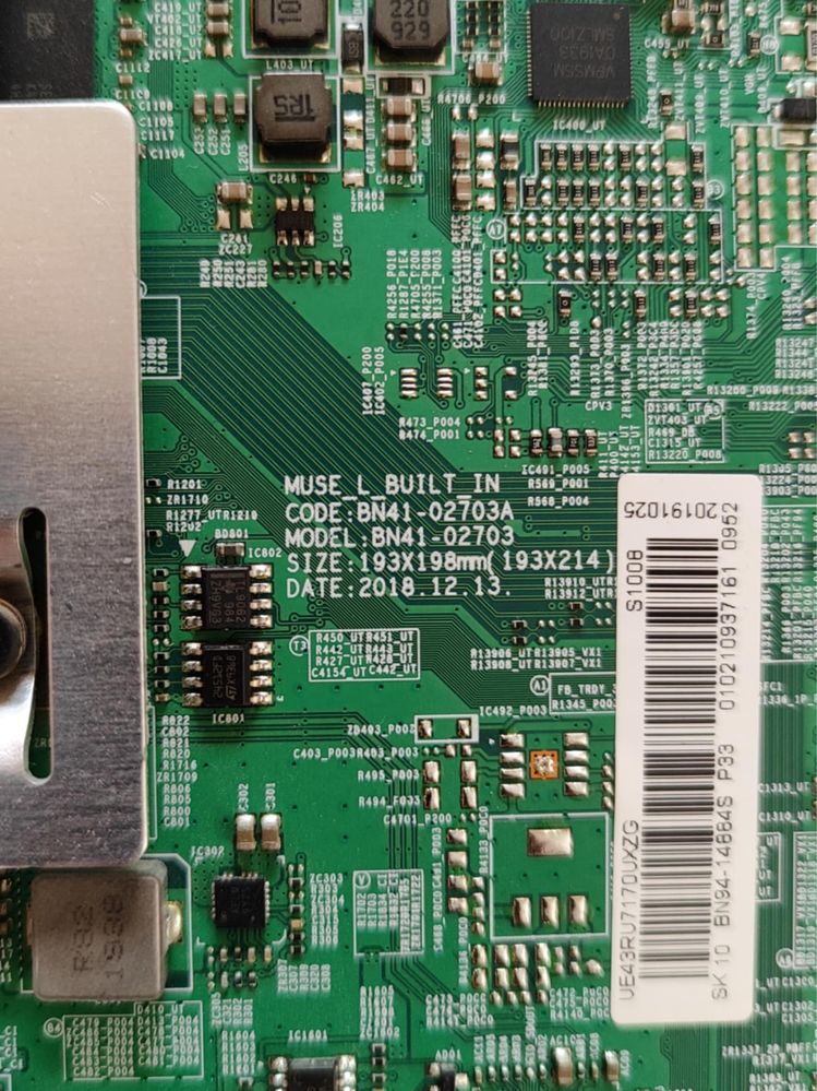 Main Board BN41-02703A / UE43RU7179U / BN44-00947J TV Samsung на части