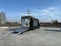 Platforma inchisa transport vehicule structura inchisa -proiect inclus