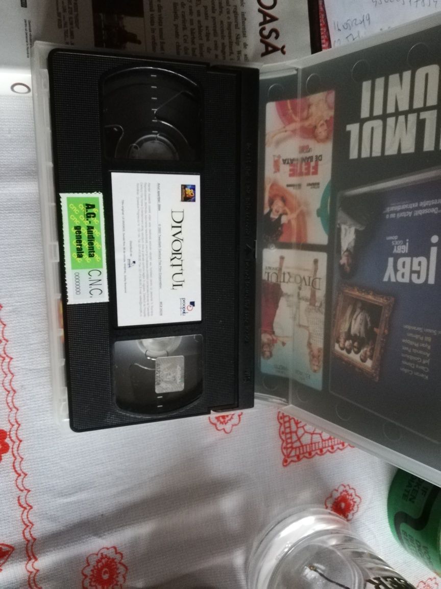 Casete VHS cu filme 180 min