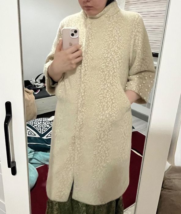 Альпака пальто 48 разм