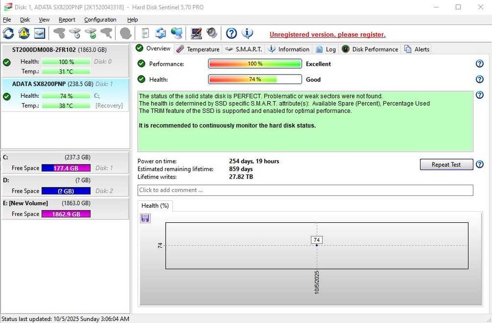 SSD ADATA XPG SX8200 PRO 256GB PCI Express 3.0 x4 M.2 2280.