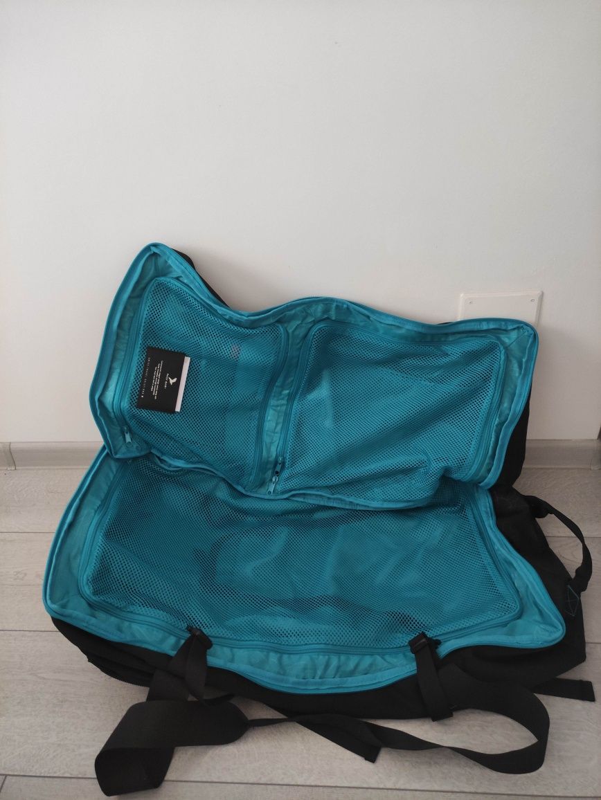 Rucsac drumetie nou culoare negru/turcoaz