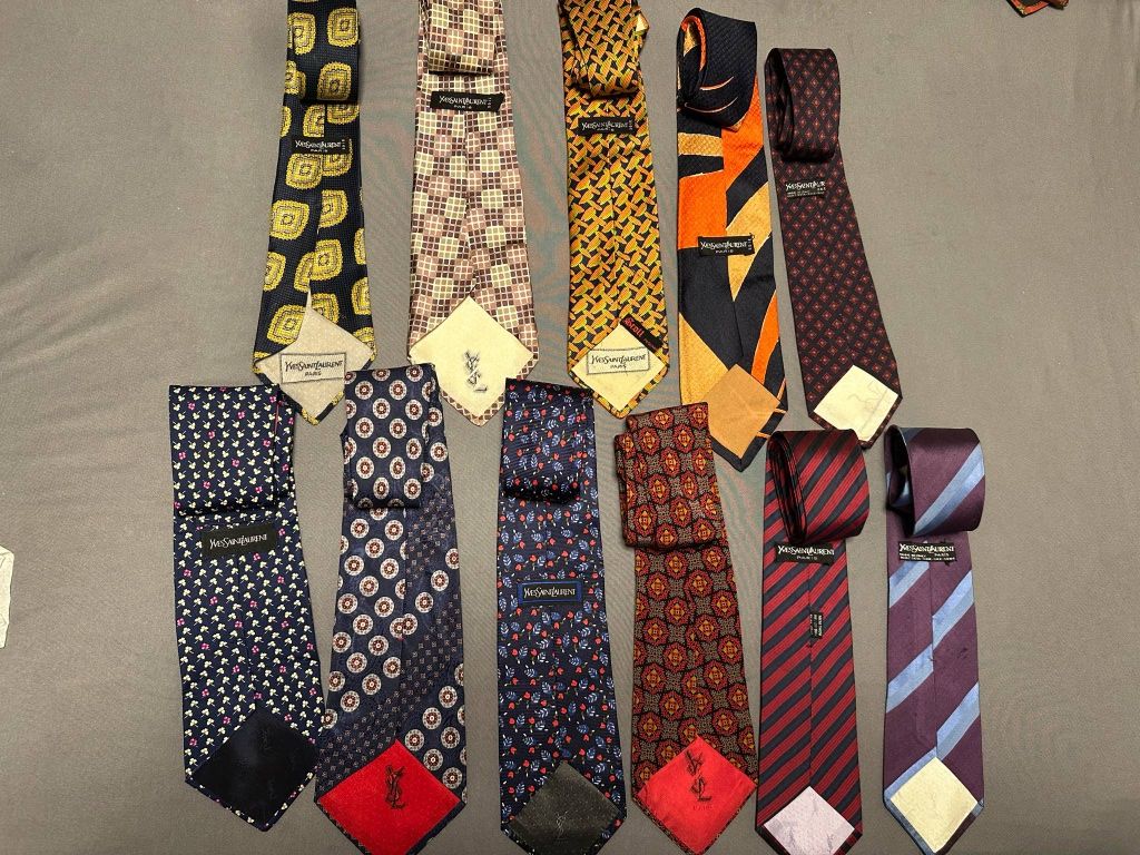 Колекция от 100 маркови вратовръзкиGucci,Dior,Kenzo,Yves Saint Laurent