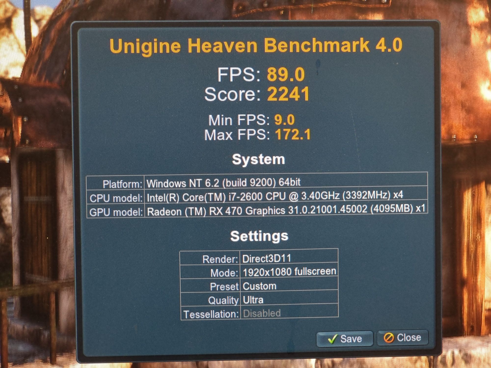 Геймърски Компютър / I7 2600/16GB RAM/SSD-256GB/RX 470 8GB