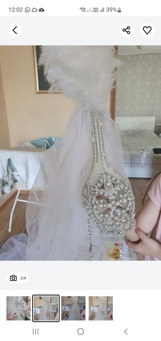 Продам саукеле с длинной фатой