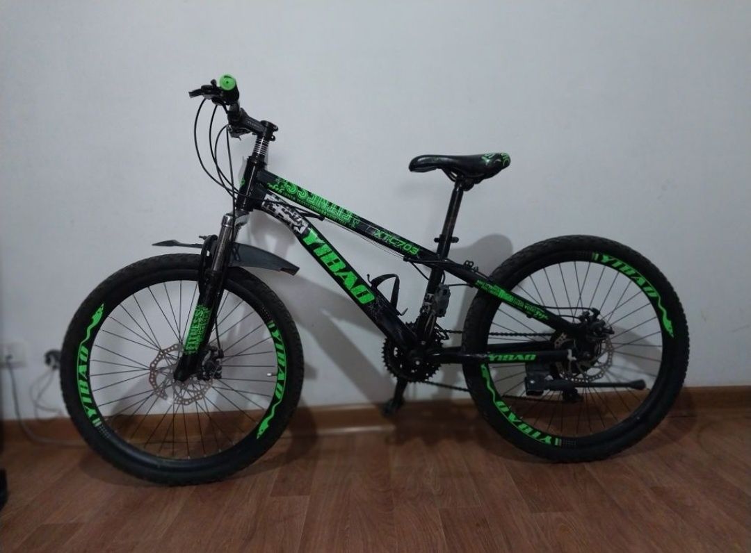Зелёный велосипед