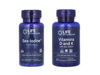 Life Extension Sea Iodine Vitamins D and K with Sea Iodine Д Д3 К
