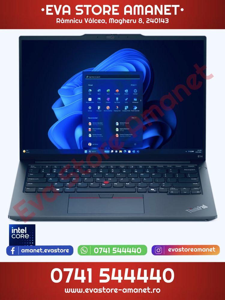 Laptop 14” LENOVO ThinkPad E14 Gen 6 Intel Ultra 7 512GB 16GB RAM