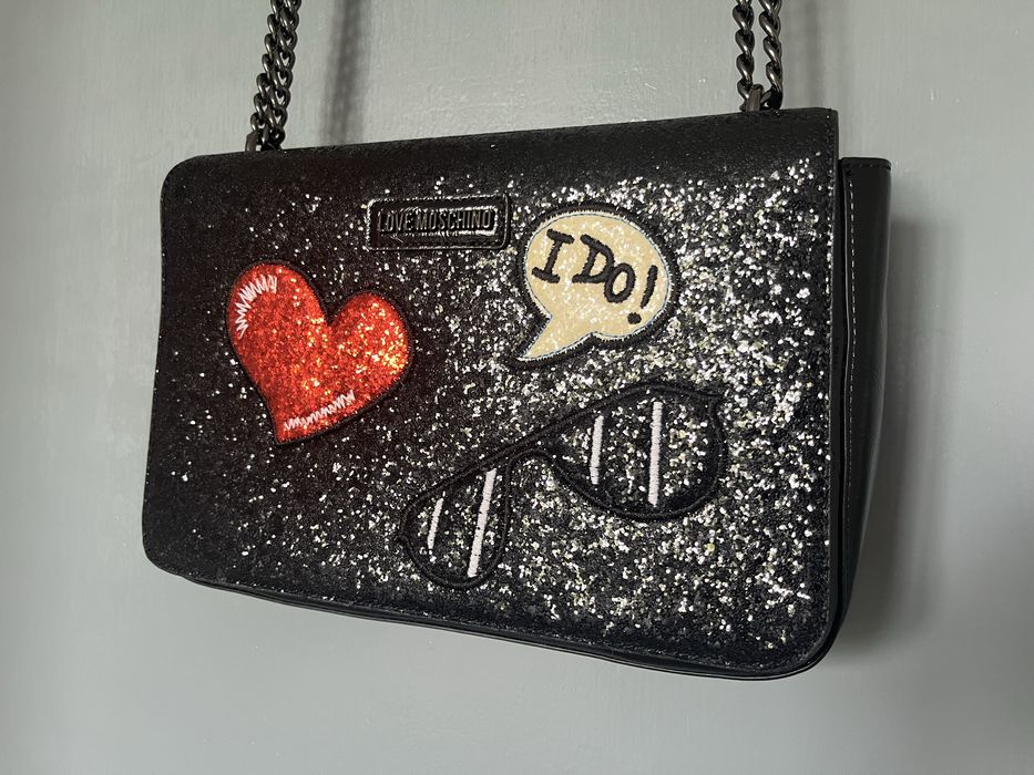 Чанта с пайети Love Moschino